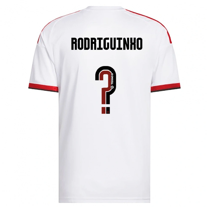 Danxen Dame Rodriguinho #0 Hvit Rød Svart Bortetrøye Drakt Trøye 2026/27 Skjorter T-Skjorte