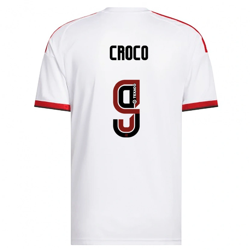 Danxen Dame Gabi Croco #9 Hvit Rød Svart Bortetrøye Drakt Trøye 2026/27 Skjorter T-Skjorte