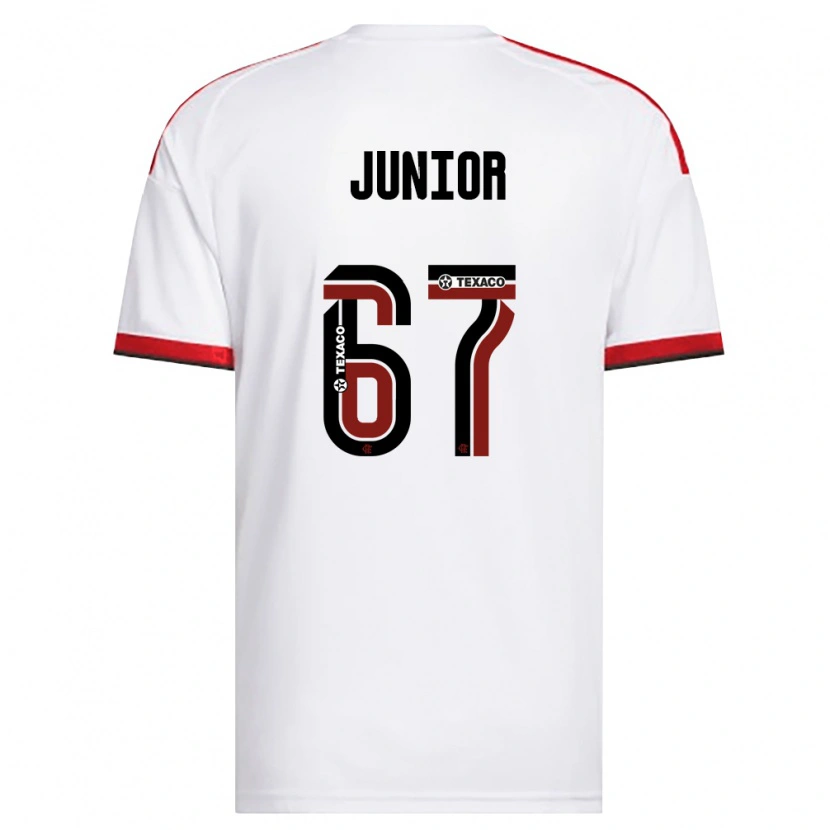 Danxen Dame Kaio Junior #67 Hvit Rød Svart Bortetrøye Drakt Trøye 2026/27 Skjorter T-Skjorte