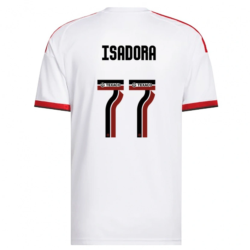 Danxen Dame Isadora #77 Hvit Rød Svart Bortetrøye Drakt Trøye 2026/27 Skjorter T-Skjorte