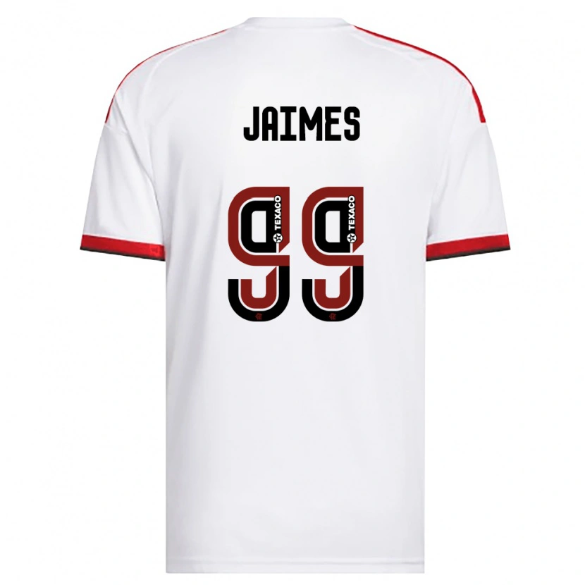 Danxen Dame Sole Jaimes #99 Hvit Rød Svart Bortetrøye Drakt Trøye 2026/27 Skjorter T-Skjorte