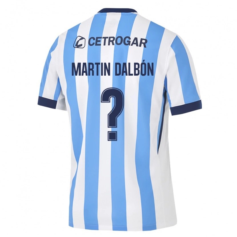 Danxen Barn Juan Martin Dalbón #0 Lyseblå Hvit Svart Hjemmetrøye Drakt Trøye 2026/27 Skjorter T-Skjorte