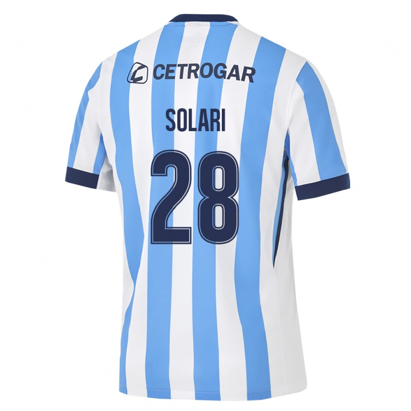 Danxen Barn Santiago Solari #28 Lyseblå Hvit Svart Hjemmetrøye Drakt Trøye 2026/27 Skjorter T-Skjorte