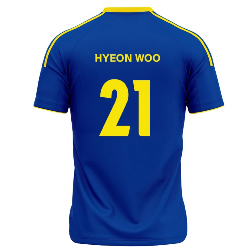 Danxen Barn Hyeon-Woo Jo #21 Kongelig Blå Gul Hjemmetrøye Drakt Trøye 2026/27 Skjorter T-Skjorte