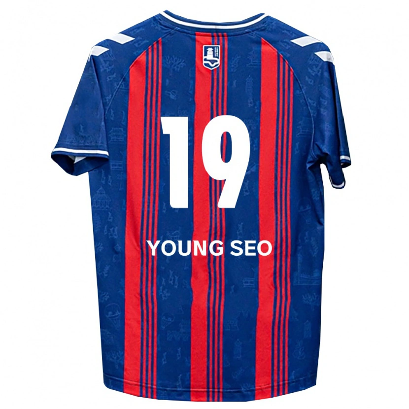 Danxen Barn Young-Seo Lee #19 Blå Rød Hvit Hjemmetrøye Drakt Trøye 2026/27 Skjorter T-Skjorte