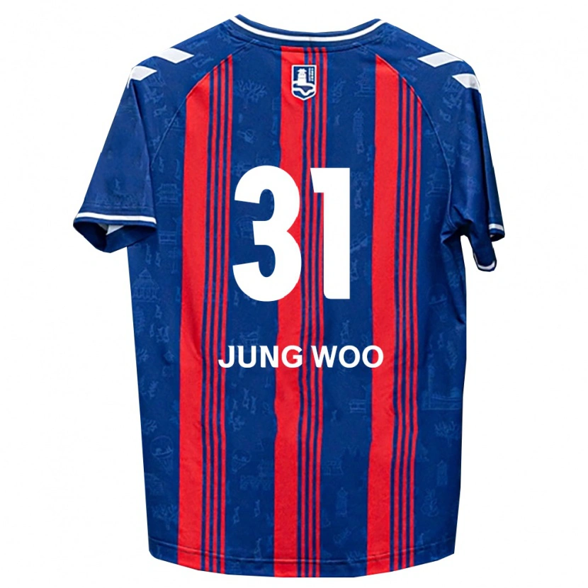 Danxen Barn Jung-Woo Moon #31 Blå Rød Hvit Hjemmetrøye Drakt Trøye 2026/27 Skjorter T-Skjorte
