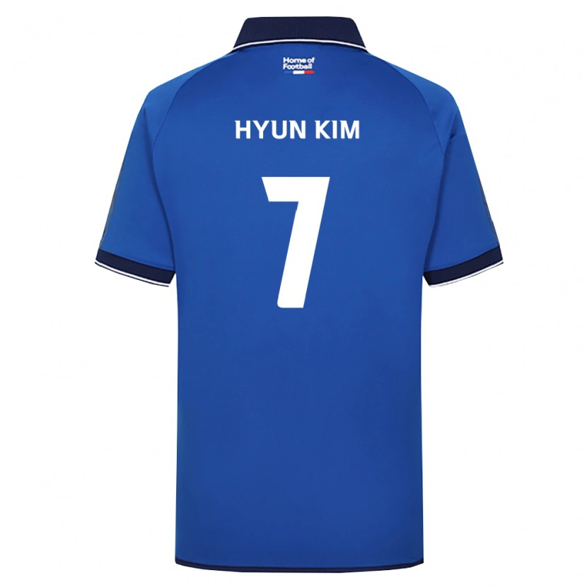 Danxen Barn Hyun Kim #7 Kongelig Blå Hvit Rød Hjemmetrøye Drakt Trøye 2026/27 Skjorter T-Skjorte
