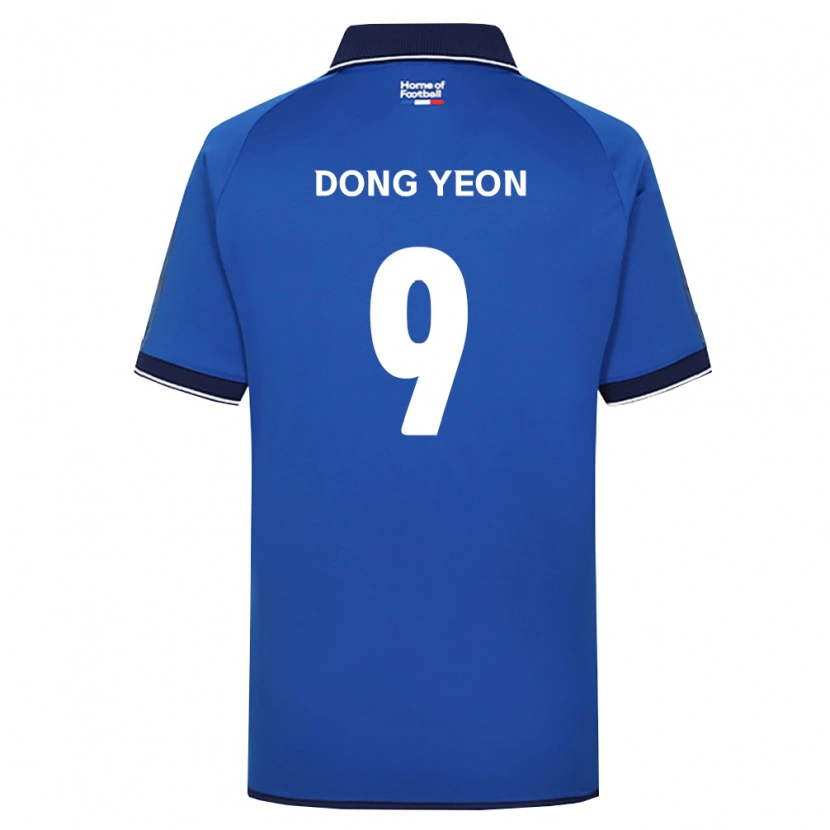 Danxen Barn Dong-Yeon Kim #9 Kongelig Blå Hvit Rød Hjemmetrøye Drakt Trøye 2026/27 Skjorter T-Skjorte