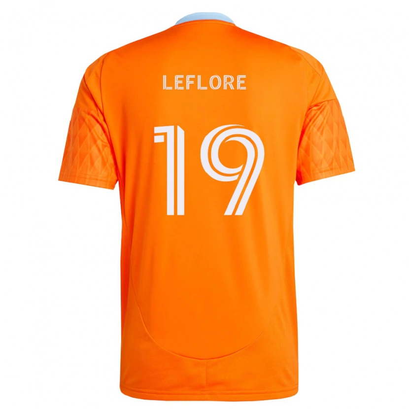 Danxen Barn Isaiah Leflore #19 Oransje Hvit Hjemmetrøye Drakt Trøye 2026/27 Skjorter T-Skjorte