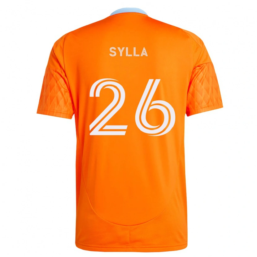 Danxen Barn Ousmane Sylla #26 Oransje Hvit Hjemmetrøye Drakt Trøye 2026/27 Skjorter T-Skjorte