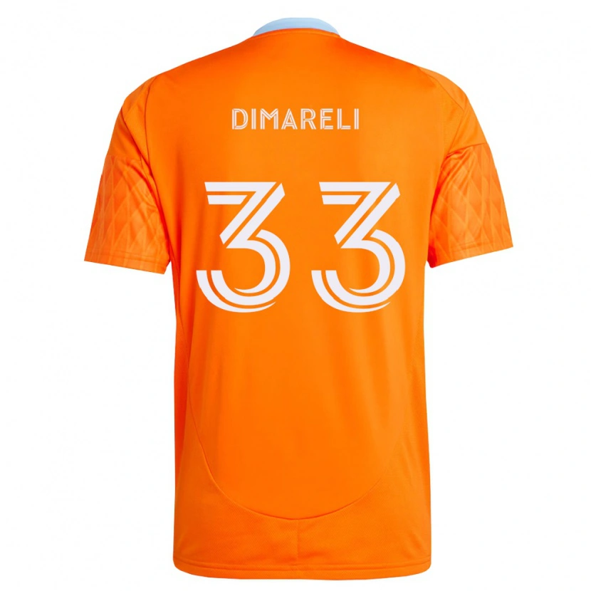Danxen Barn Mattheo Dimareli #33 Oransje Hvit Hjemmetrøye Drakt Trøye 2026/27 Skjorter T-Skjorte