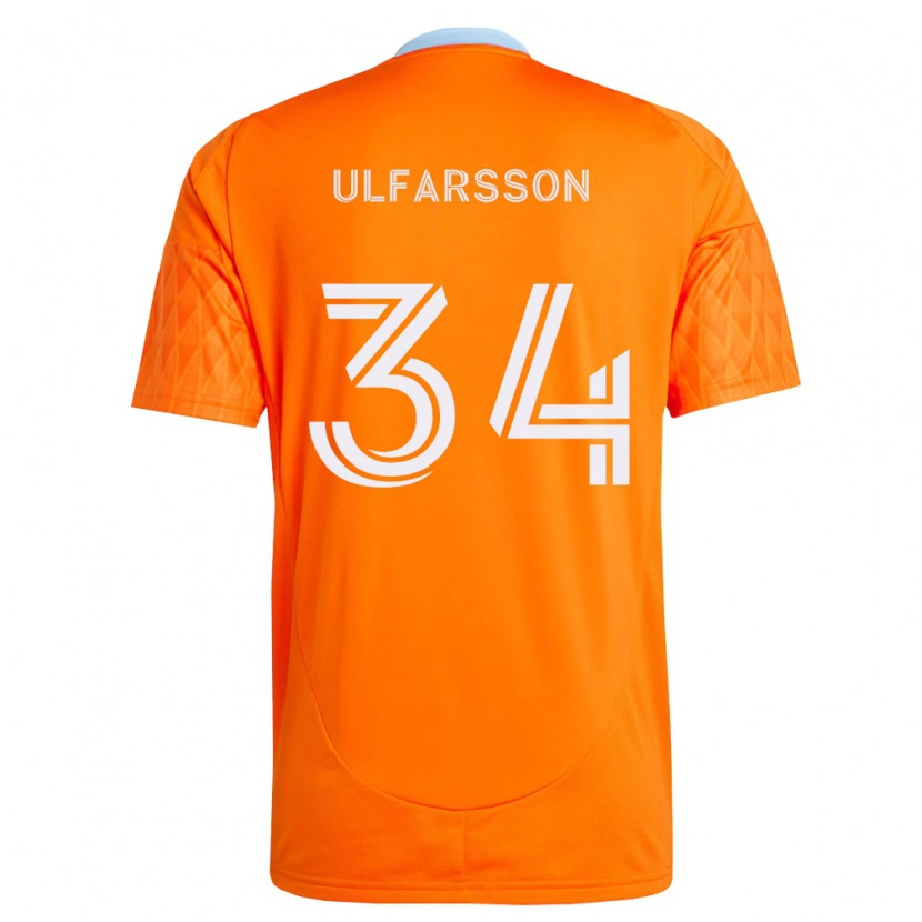 Danxen Barn Thor Úlfarsson #34 Oransje Hvit Hjemmetrøye Drakt Trøye 2026/27 Skjorter T-Skjorte