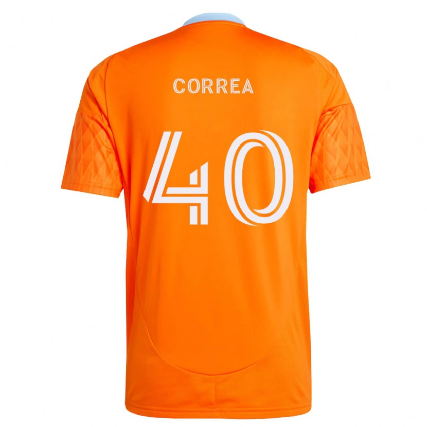 Danxen Barn Enrique Correa #40 Oransje Hvit Hjemmetrøye Drakt Trøye 2026/27 Skjorter T-Skjorte