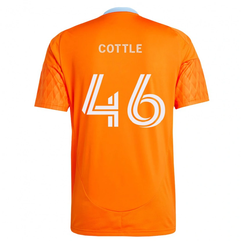 Danxen Barn Tristan Cottle #46 Oransje Hvit Hjemmetrøye Drakt Trøye 2026/27 Skjorter T-Skjorte