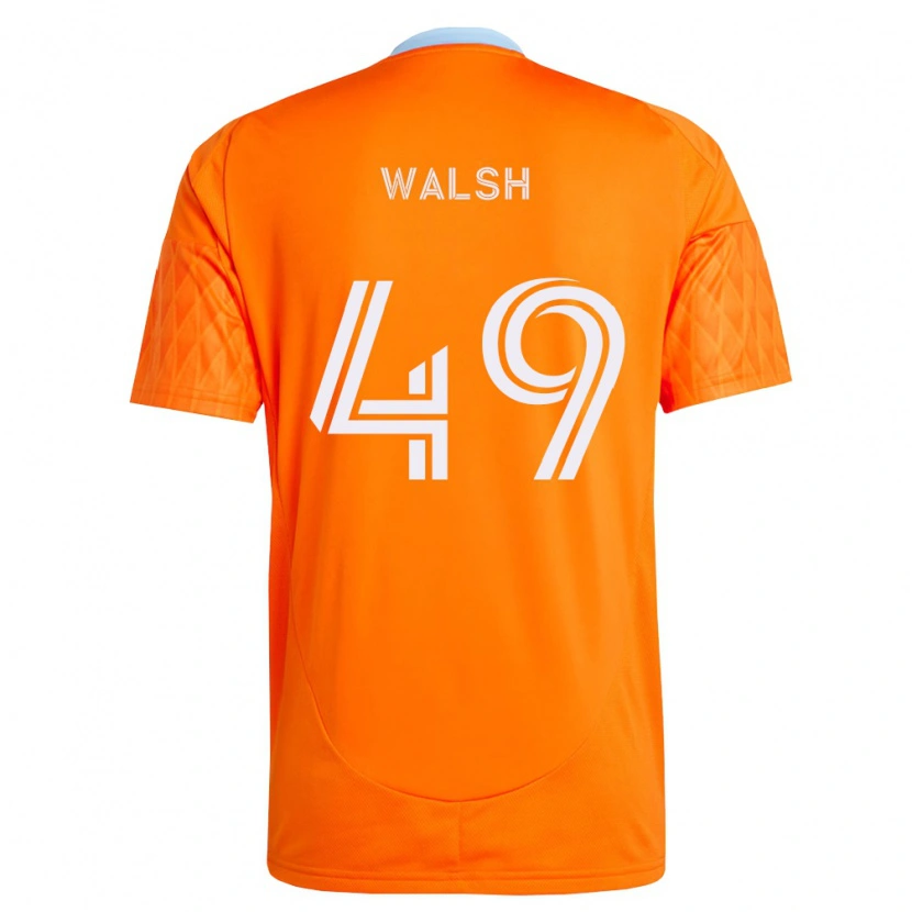 Danxen Barn Kian Walsh #49 Oransje Hvit Hjemmetrøye Drakt Trøye 2026/27 Skjorter T-Skjorte
