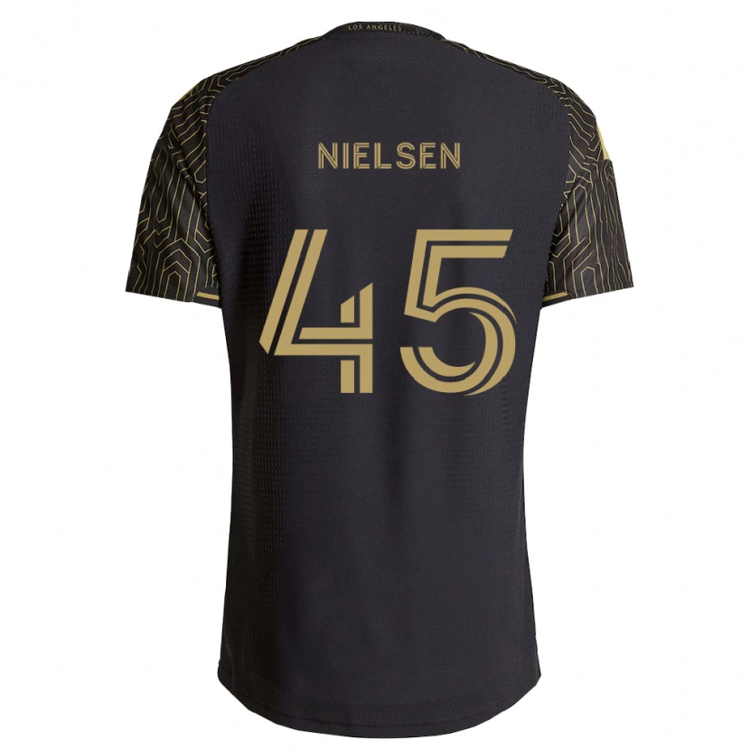 Danxen Barn Kenny Nielsen #45 Brun Svart Hjemmetrøye Drakt Trøye 2026/27 Skjorter T-Skjorte