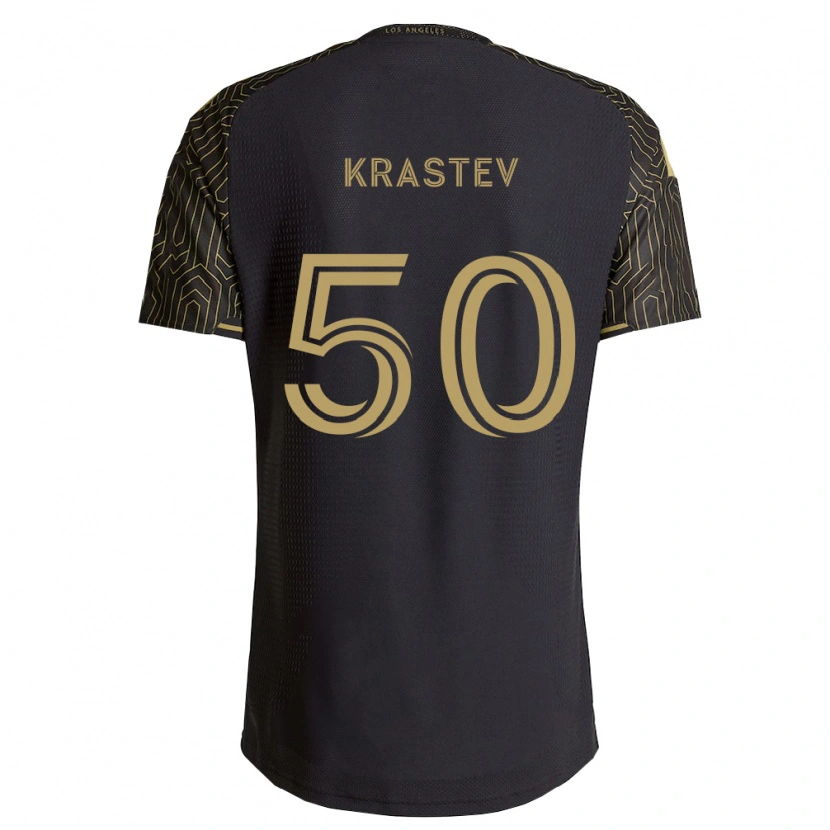 Danxen Barn Filip Krastev #50 Brun Svart Hjemmetrøye Drakt Trøye 2026/27 Skjorter T-Skjorte
