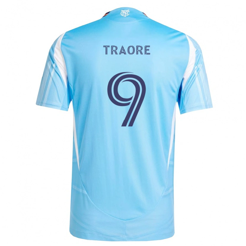 Danxen Barn Bénie Traoré #9 Himmel Blå Hvit Hjemmetrøye Drakt Trøye 2026/27 Skjorter T-Skjorte