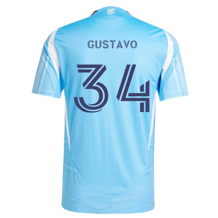 Danxen Barn Raul Gustavo #34 Himmel Blå Hvit Hjemmetrøye Drakt Trøye 2026/27 Skjorter T-Skjorte