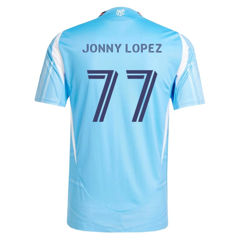 Danxen Barn Jonny Lopez #77 Himmel Blå Hvit Hjemmetrøye Drakt Trøye 2026/27 Skjorter T-Skjorte