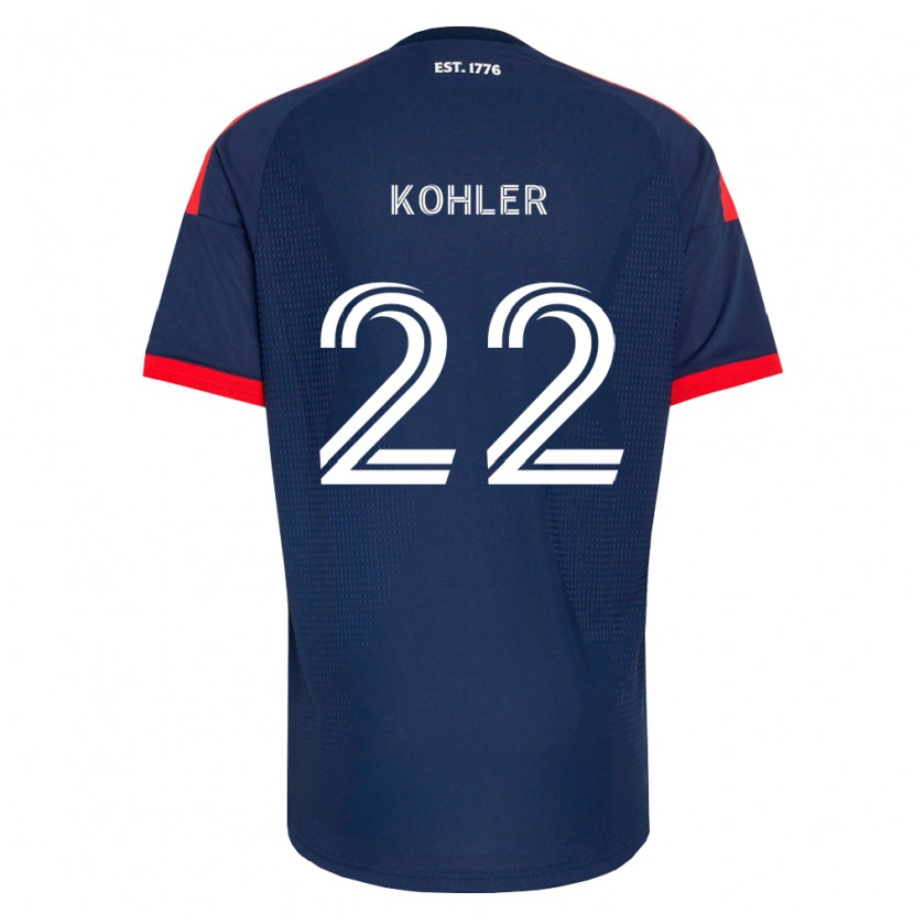 Danxen Barn Ethan Kohler #22 Kongelig Blå Rød Hvit Hjemmetrøye Drakt Trøye 2026/27 Skjorter T-Skjorte