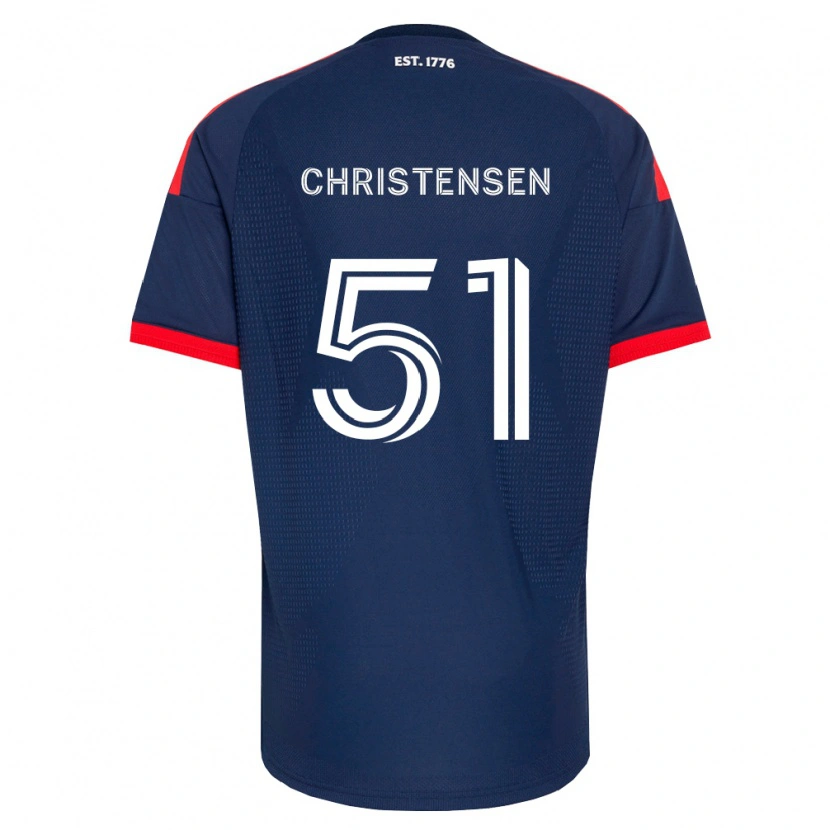 Danxen Barn Kevin Christensen #51 Kongelig Blå Rød Hvit Hjemmetrøye Drakt Trøye 2026/27 Skjorter T-Skjorte