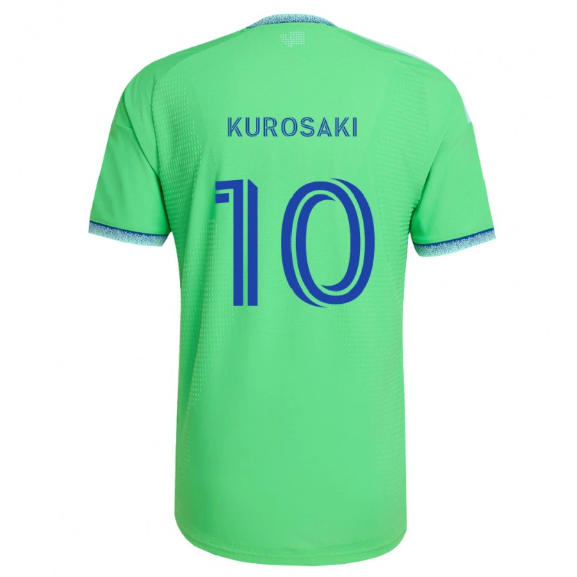 Danxen Barn Yuuka Kurosaki #10 Grønn Lys Blå Hjemmetrøye Drakt Trøye 2026/27 Skjorter T-Skjorte