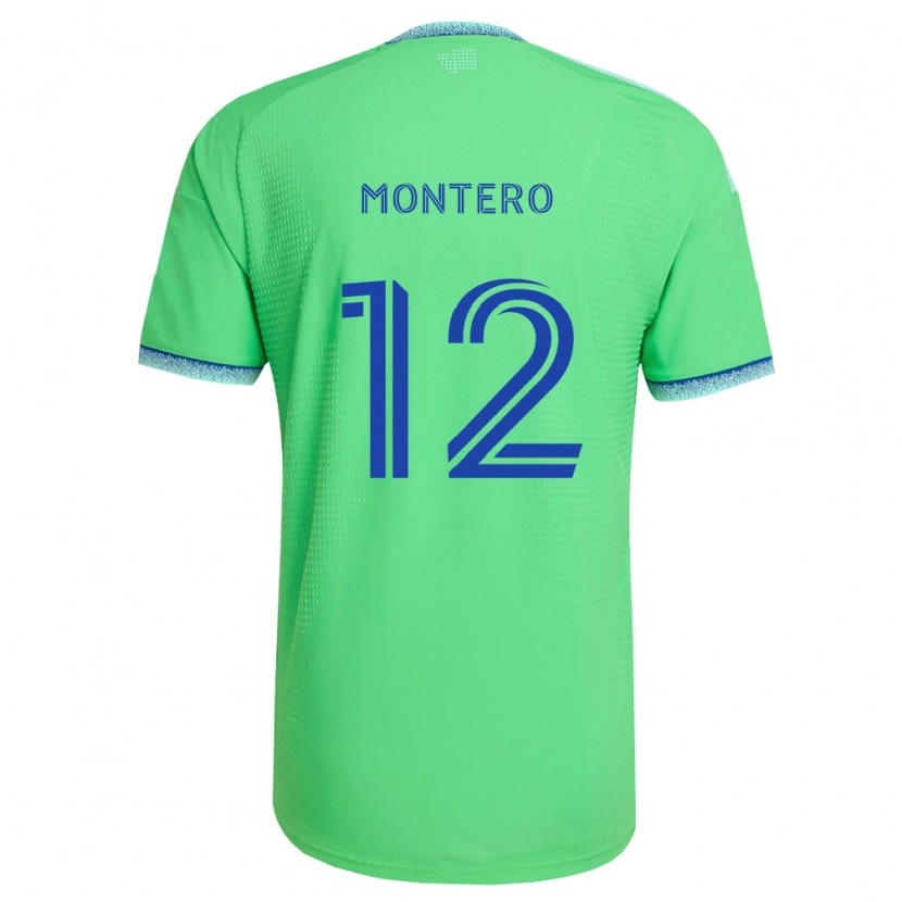 Danxen Barn Fredy Montero #12 Grønn Lys Blå Hjemmetrøye Drakt Trøye 2026/27 Skjorter T-Skjorte