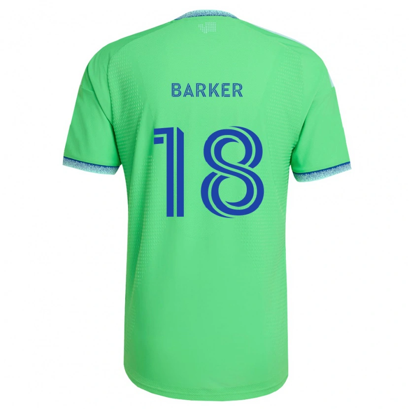 Danxen Barn Alicia Barker #18 Grønn Lys Blå Hjemmetrøye Drakt Trøye 2026/27 Skjorter T-Skjorte