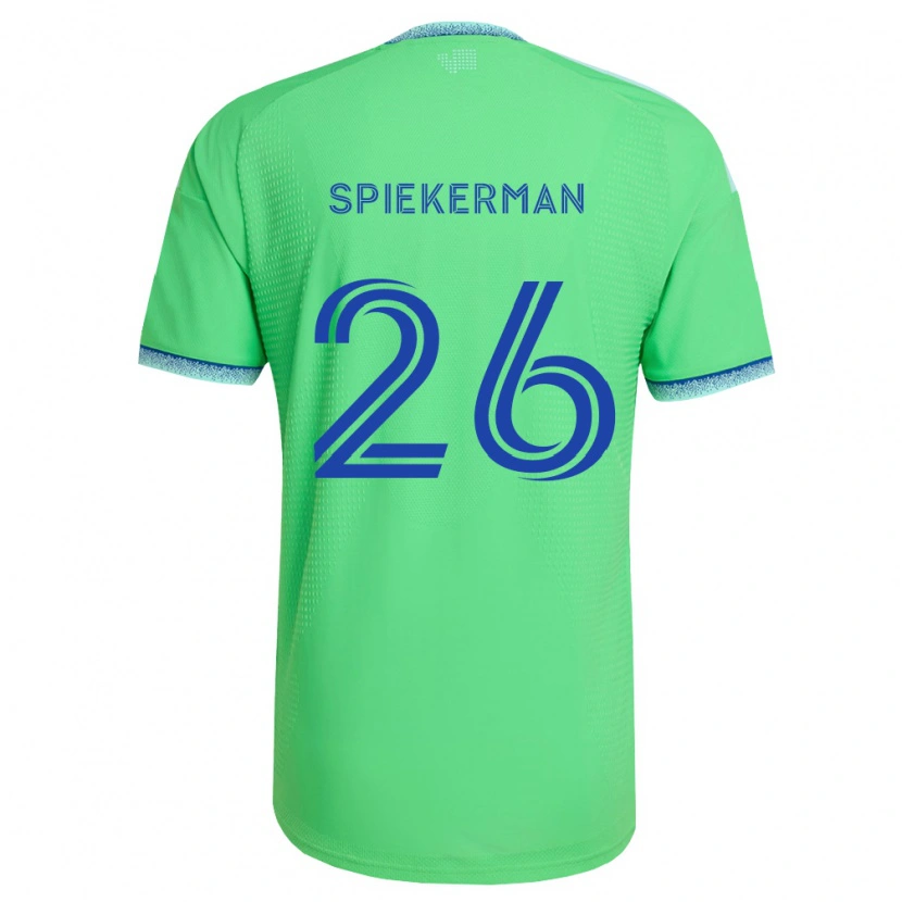 Danxen Barn Stephanie Spiekerman #26 Grønn Lys Blå Hjemmetrøye Drakt Trøye 2026/27 Skjorter T-Skjorte
