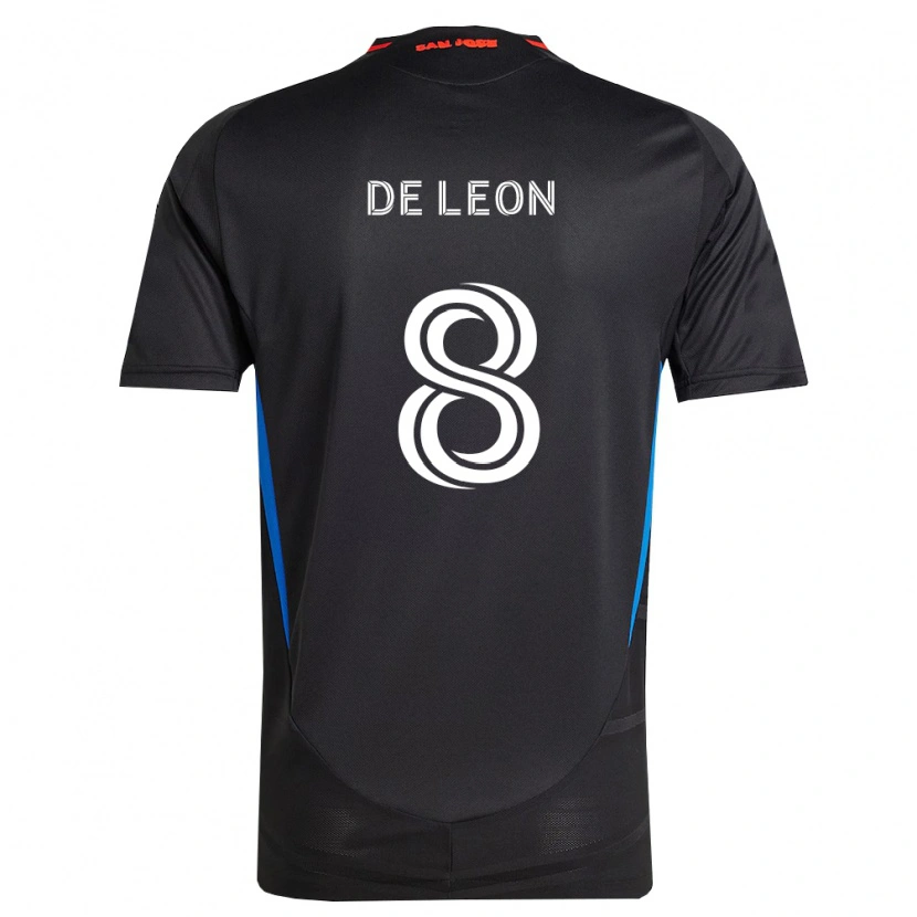 Danxen Barn Brandon De Leon #8 Blå Hvit Svart Hjemmetrøye Drakt Trøye 2026/27 Skjorter T-Skjorte