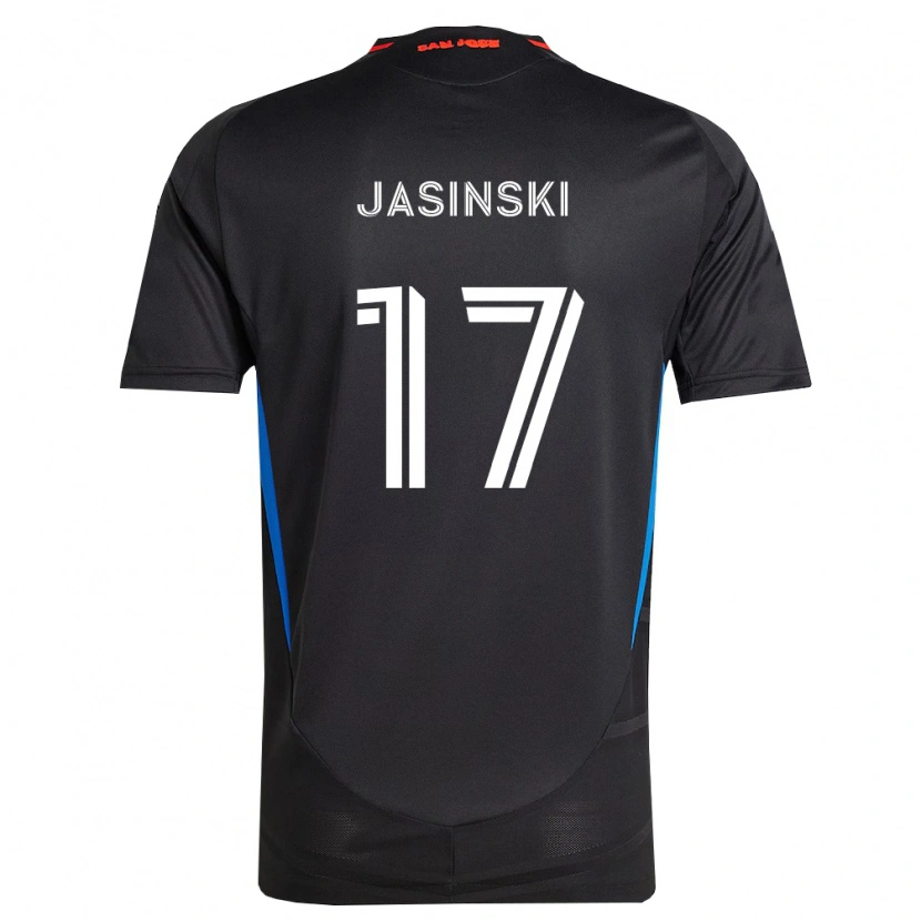 Danxen Barn Jack Jasinski #17 Blå Hvit Svart Hjemmetrøye Drakt Trøye 2026/27 Skjorter T-Skjorte