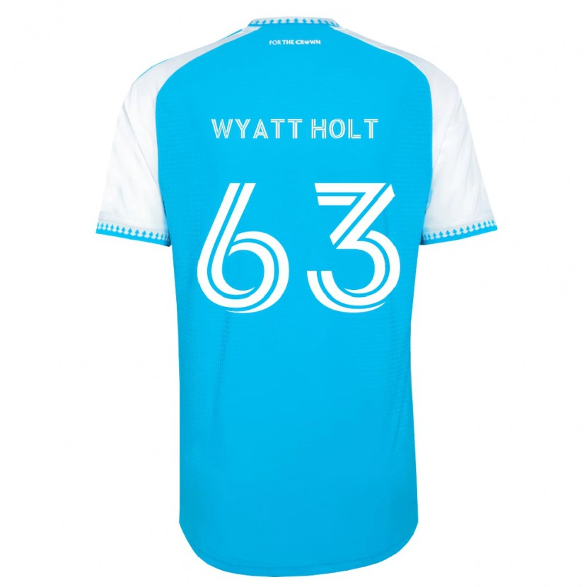 Danxen Barn Wyatt Holt #63 Himmelblå Hvit Svart Hjemmetrøye Drakt Trøye 2026/27 Skjorter T-Skjorte