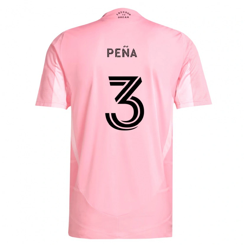 Danxen Barn Luciano Pena #3 Rosa Svart Hjemmetrøye Drakt Trøye 2026/27 Skjorter T-Skjorte