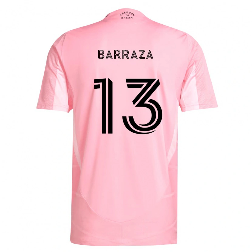 Danxen Barn Luis Barraza #13 Rosa Svart Hjemmetrøye Drakt Trøye 2026/27 Skjorter T-Skjorte