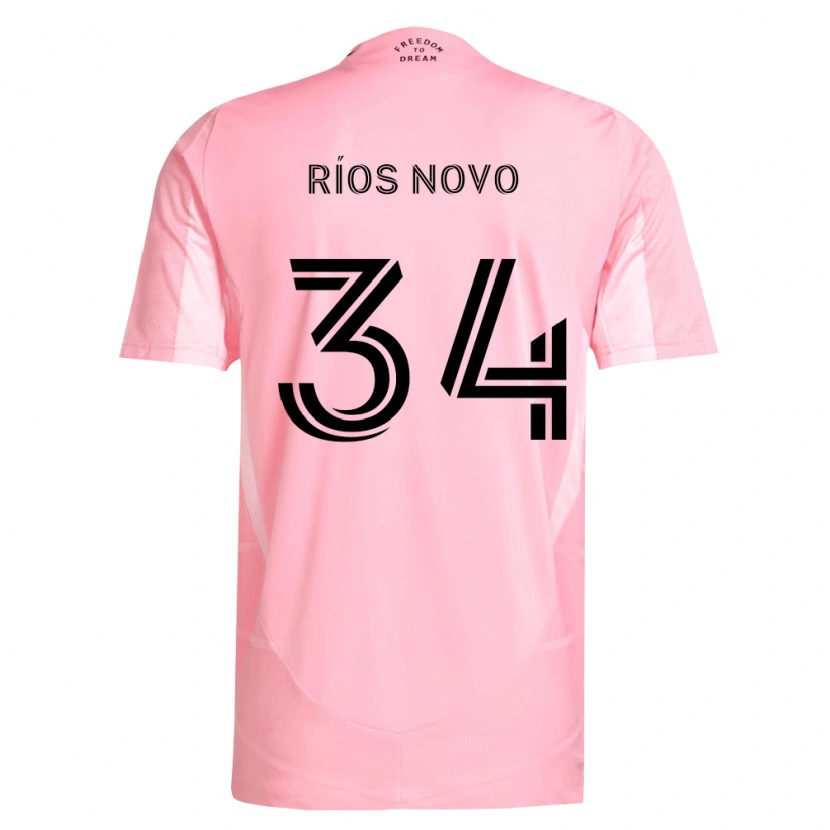 Danxen Barn Rocco Ríos Novo #34 Rosa Svart Hjemmetrøye Drakt Trøye 2026/27 Skjorter T-Skjorte