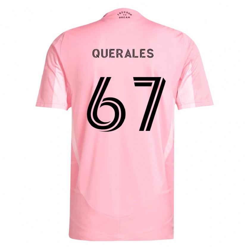 Danxen Barn Arturo Querales #67 Rosa Svart Hjemmetrøye Drakt Trøye 2026/27 Skjorter T-Skjorte