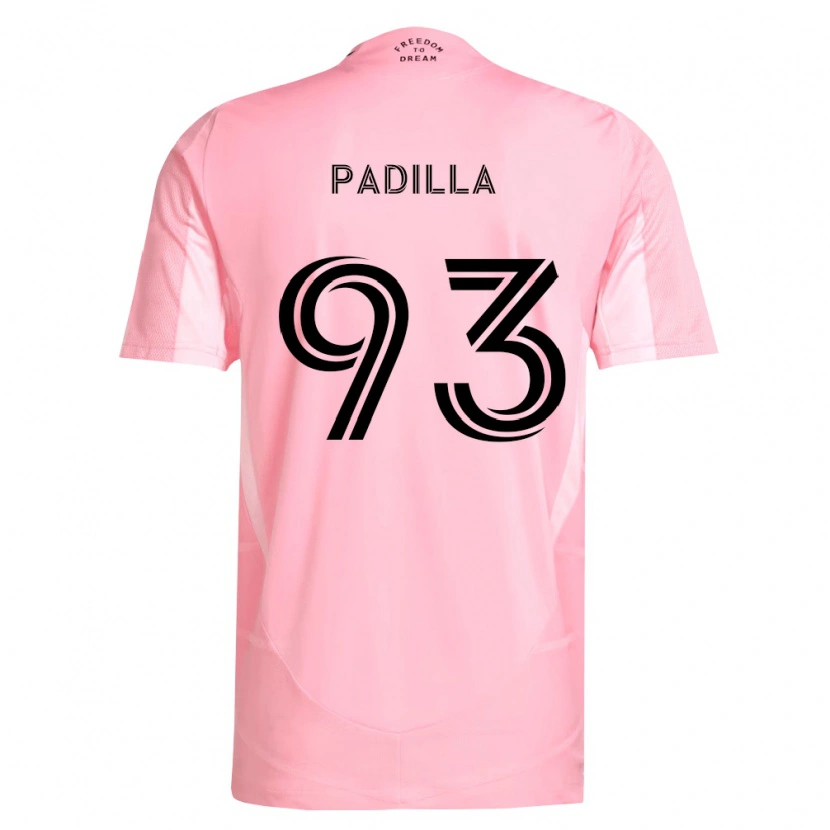 Danxen Barn Leandro Padilla #93 Rosa Svart Hjemmetrøye Drakt Trøye 2026/27 Skjorter T-Skjorte
