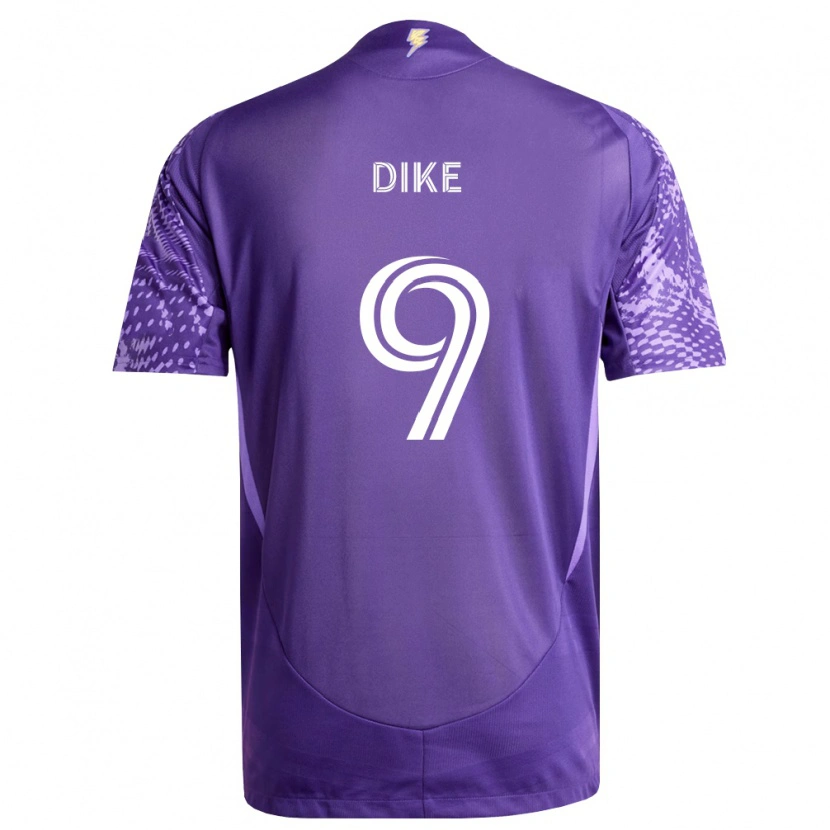 Danxen Barn Daryl Dike #9 Lilla Hvit Hjemmetrøye Drakt Trøye 2026/27 Skjorter T-Skjorte