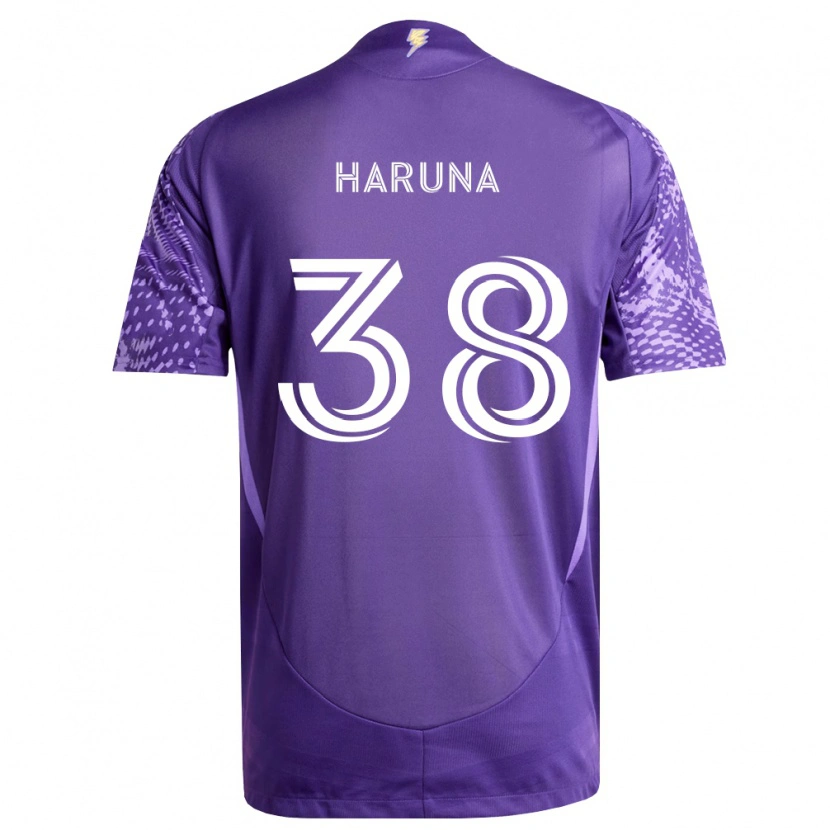 Danxen Barn Issah Haruna #38 Lilla Hvit Hjemmetrøye Drakt Trøye 2026/27 Skjorter T-Skjorte
