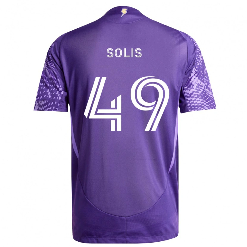 Danxen Barn Jhon Solís #49 Lilla Hvit Hjemmetrøye Drakt Trøye 2026/27 Skjorter T-Skjorte