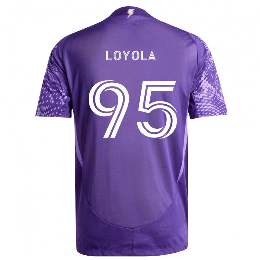 Danxen Barn Favian Loyola #95 Lilla Hvit Hjemmetrøye Drakt Trøye 2026/27 Skjorter T-Skjorte