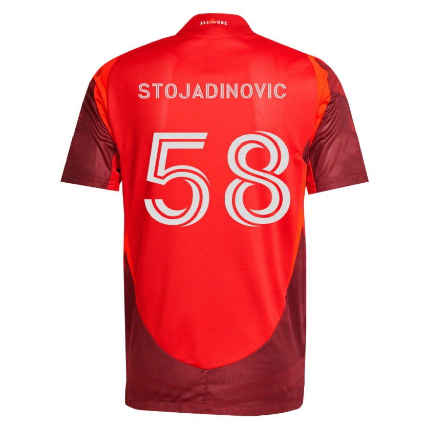 Danxen Barn Marko Stojadinovic #58 Burgund Rød Hjemmetrøye Drakt Trøye 2026/27 Skjorter T-Skjorte