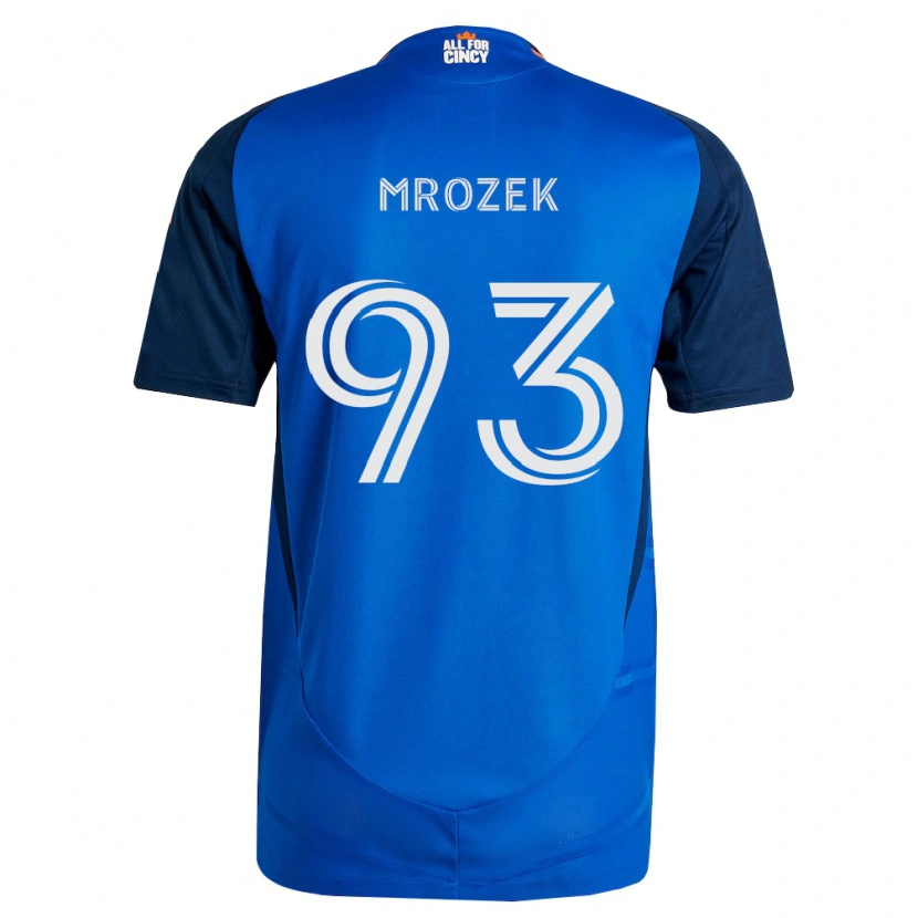 Danxen Barn Fabian Mrozek #93 Kongelig Blå Oransje Hjemmetrøye Drakt Trøye 2026/27 Skjorter T-Skjorte