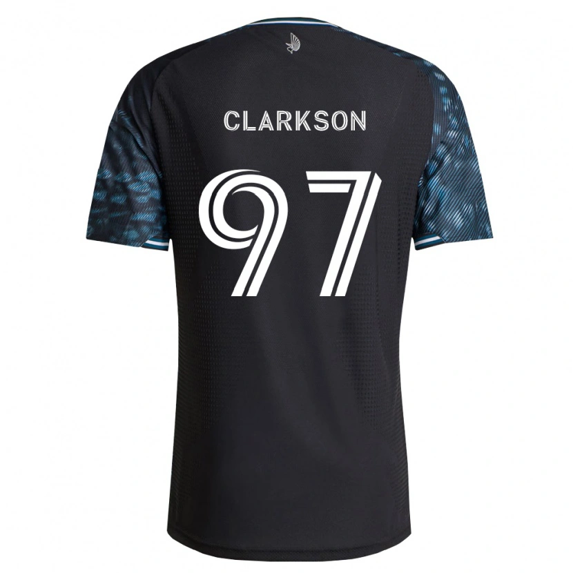 Danxen Barn Jack Clarkson #97 Svart Hvit Hjemmetrøye Drakt Trøye 2026/27 Skjorter T-Skjorte