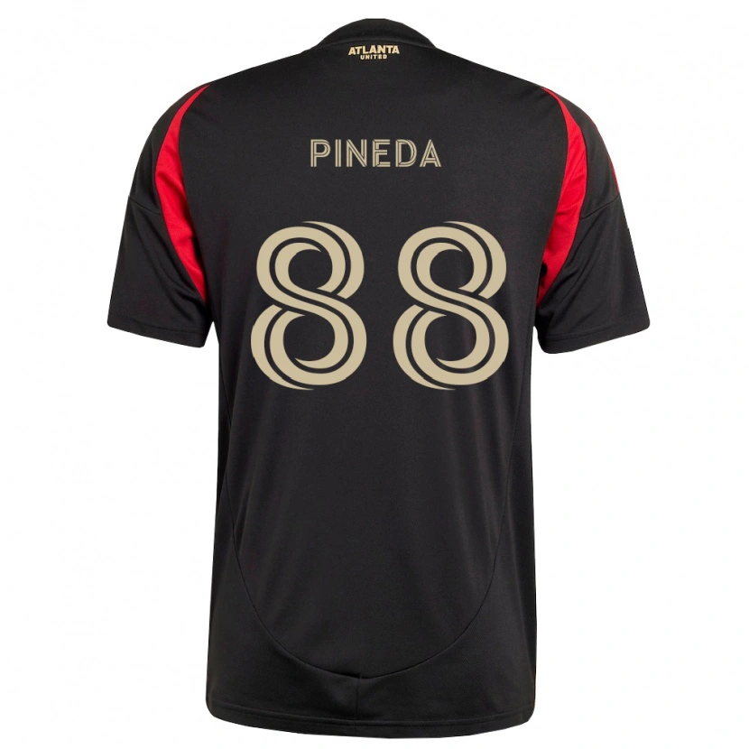 Danxen Barn Miguel Pineda #88 Svart Rød Hjemmetrøye Drakt Trøye 2026/27 Skjorter T-Skjorte