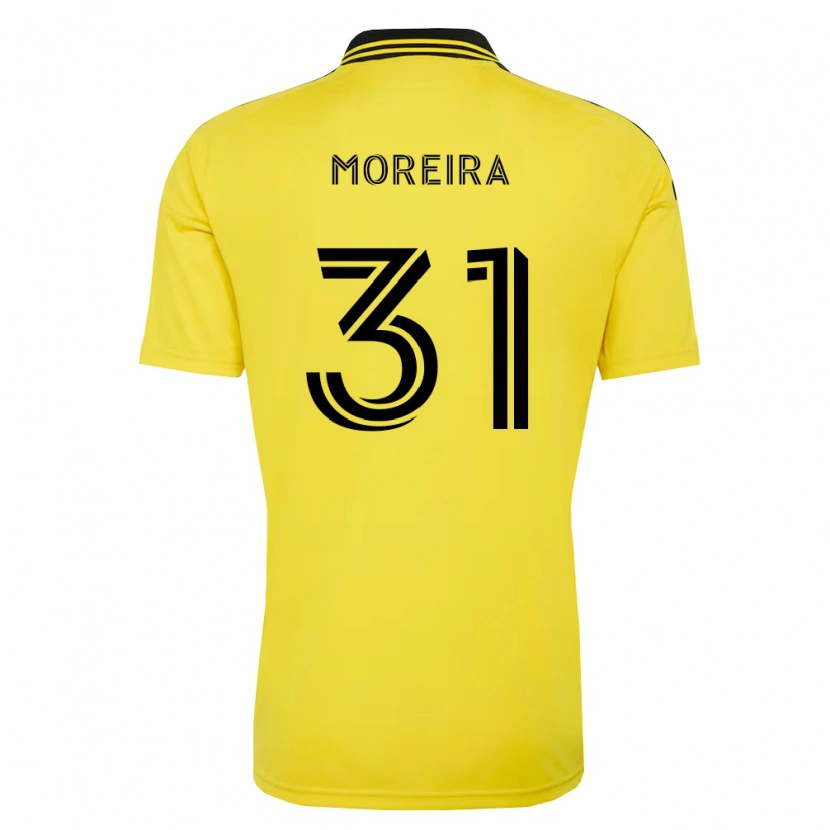 Danxen Barn Steven Moreira #31 Gul Svart Hjemmetrøye Drakt Trøye 2026/27 Skjorter T-Skjorte