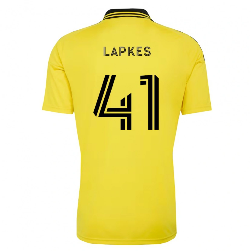 Danxen Barn Stanislav Lapkes #41 Gul Svart Hjemmetrøye Drakt Trøye 2026/27 Skjorter T-Skjorte