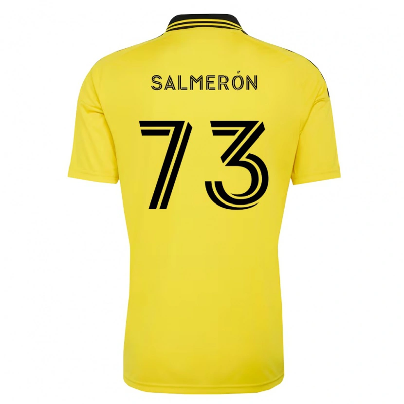 Danxen Barn Jorge Salmerón #73 Gul Svart Hjemmetrøye Drakt Trøye 2026/27 Skjorter T-Skjorte