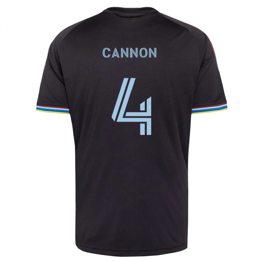 Danxen Barn Reggie Cannon #4 Svart Himmelblå Hjemmetrøye Drakt Trøye 2026/27 Skjorter T-Skjorte